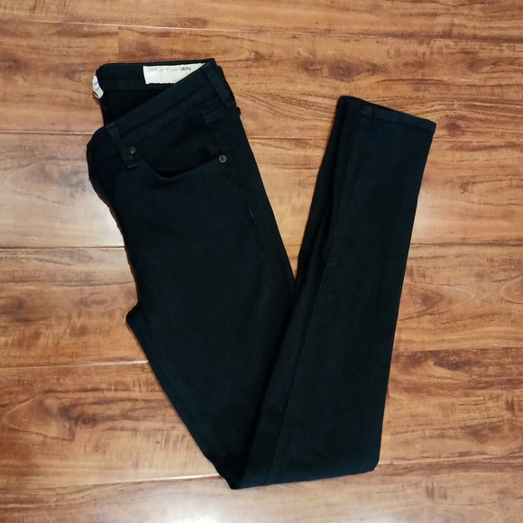 rag & bone / jean Forest Green Skinny Jeans, 27 - Picture 2 of 10
